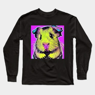 Guinea Pig Retro Style Long Sleeve T-Shirt